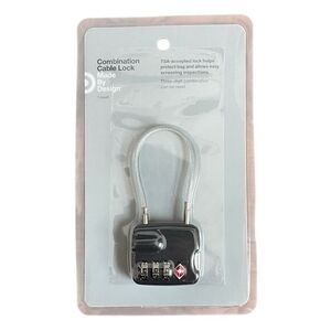 2-Pack TSA-Approved Cable Lock Black 3-Digit Combination Luggage Security NIB
